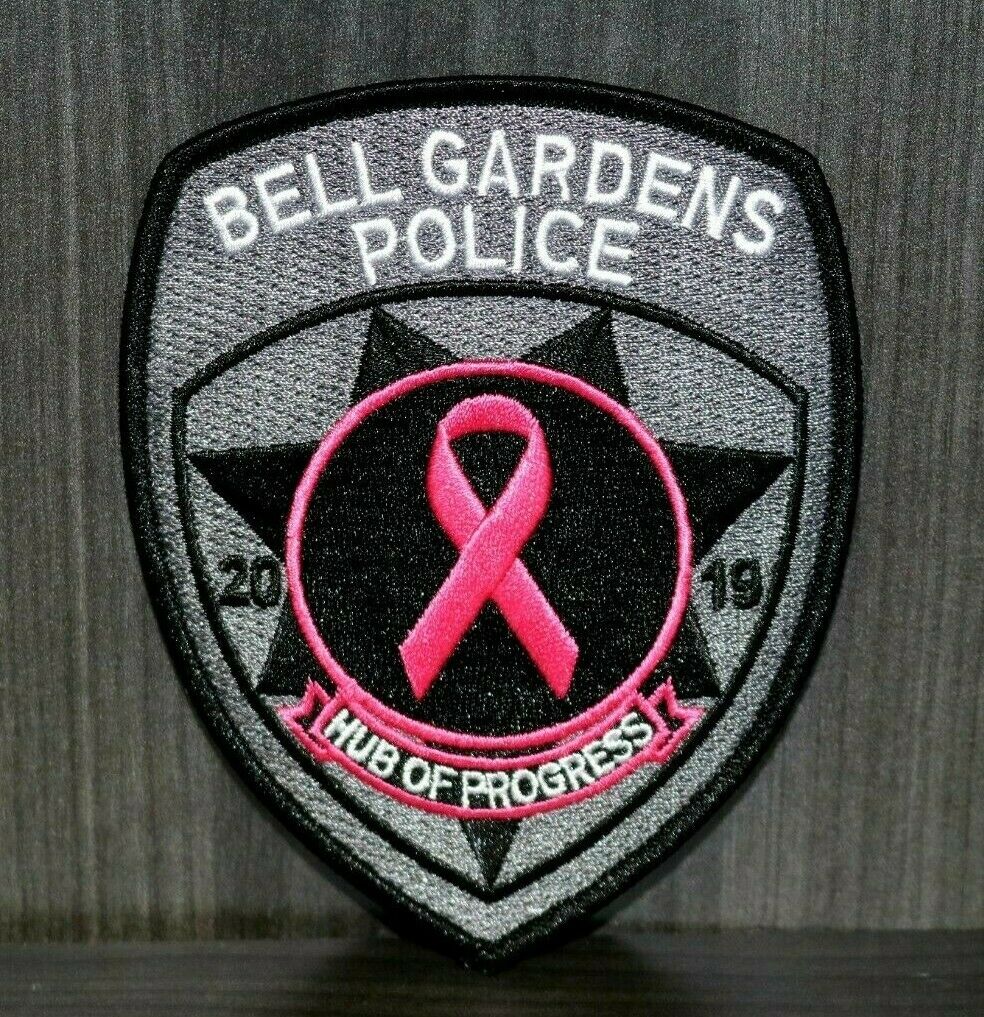 2019 Bell Gardens Police Department-Pink Shoulder Patch - Free Ship Collectible