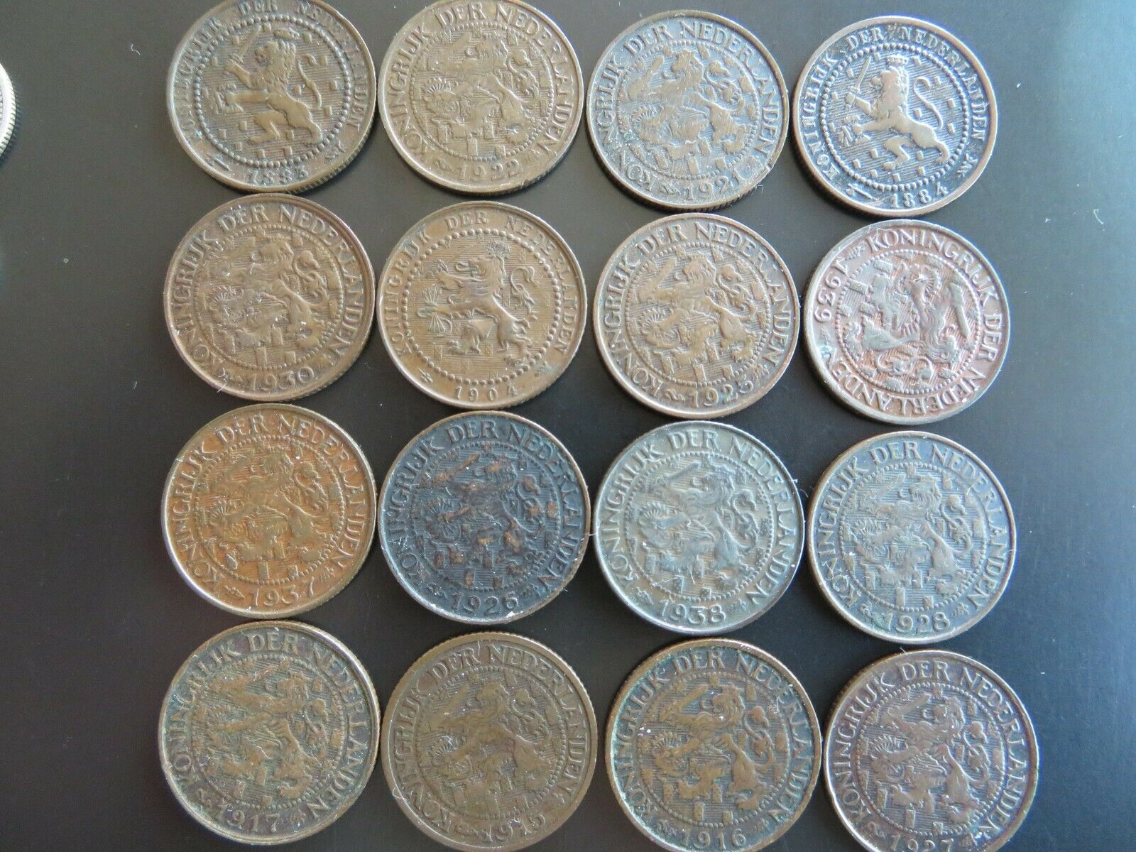 Netherlands, Lot (16) Cents 1883-1927 In Vf/xf-quality!! Startprice 1 Dollar!!!