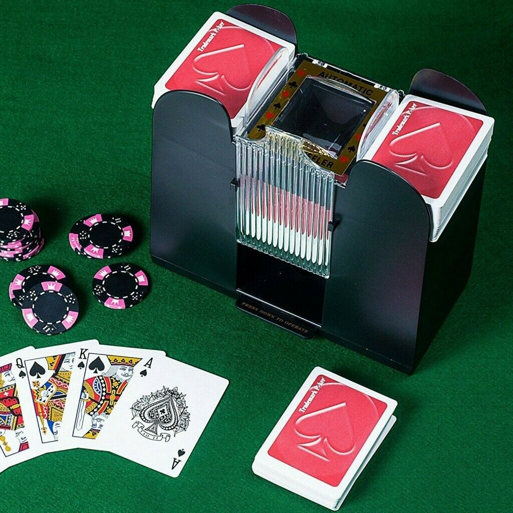 6 Deck Automatic Card Shuffler Poker Cards Shuffling Machine Casino Playing Us