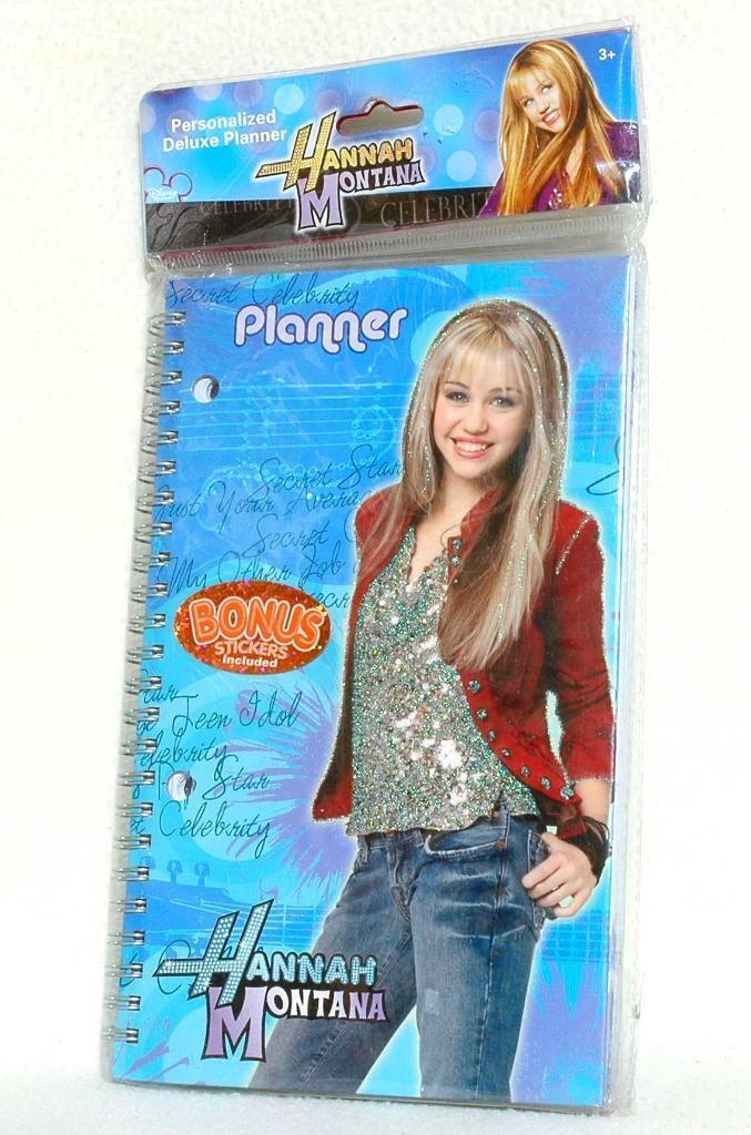 Rare New Hannah Montana Personalized Deluxe Planner 60 Week Stickers Incl Sealed