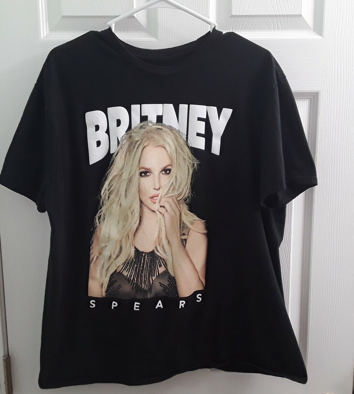 Britney Spears Graphic Band Tee Black Unisex Adult Size Xl