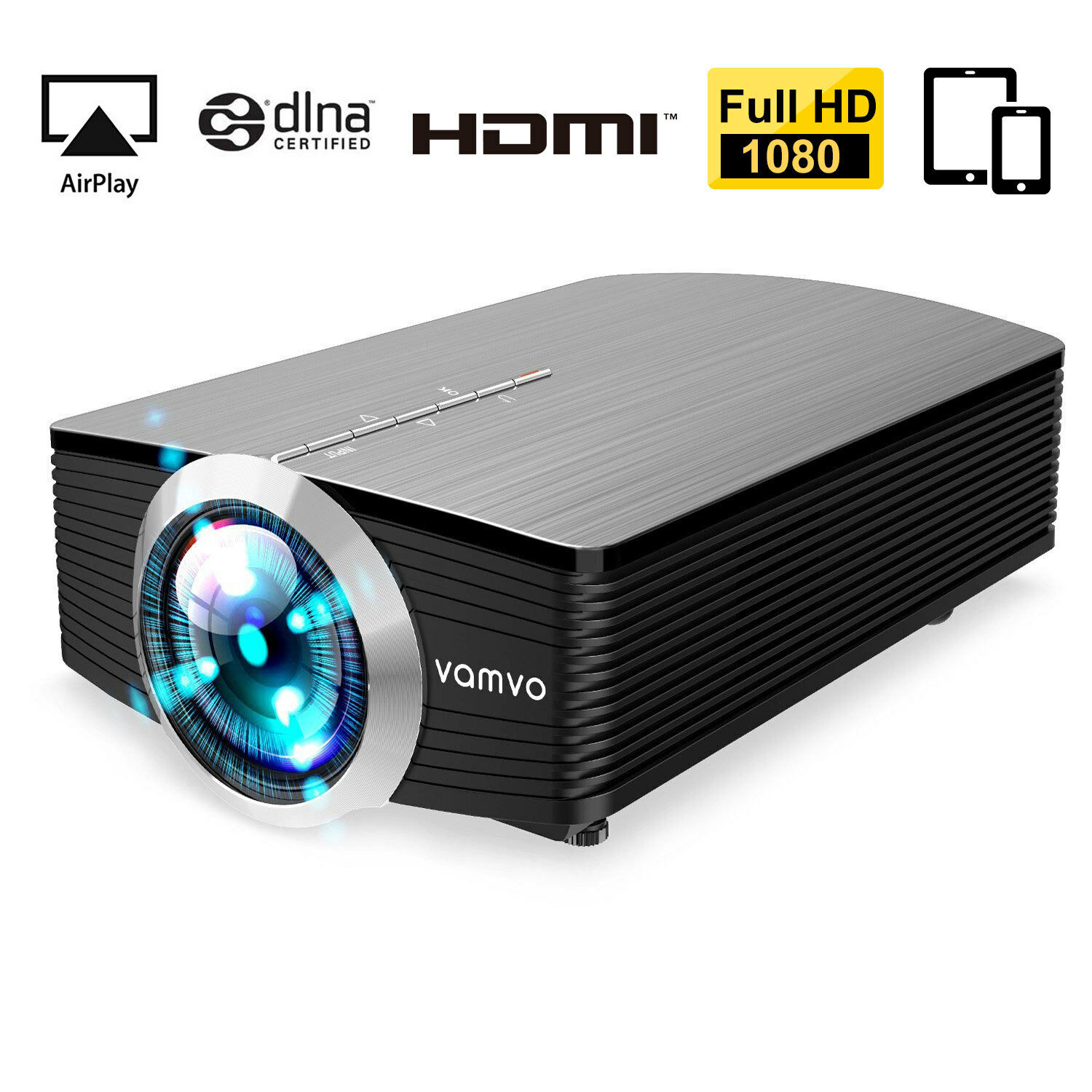 Vamvo Yg510 Smartphone/cellphone Projector For Iphone/android, Phone/tablet