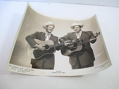 Vintage 1950s Country Music Johnnie & Jack Show Grand Ole Opry 8x10 Photograph