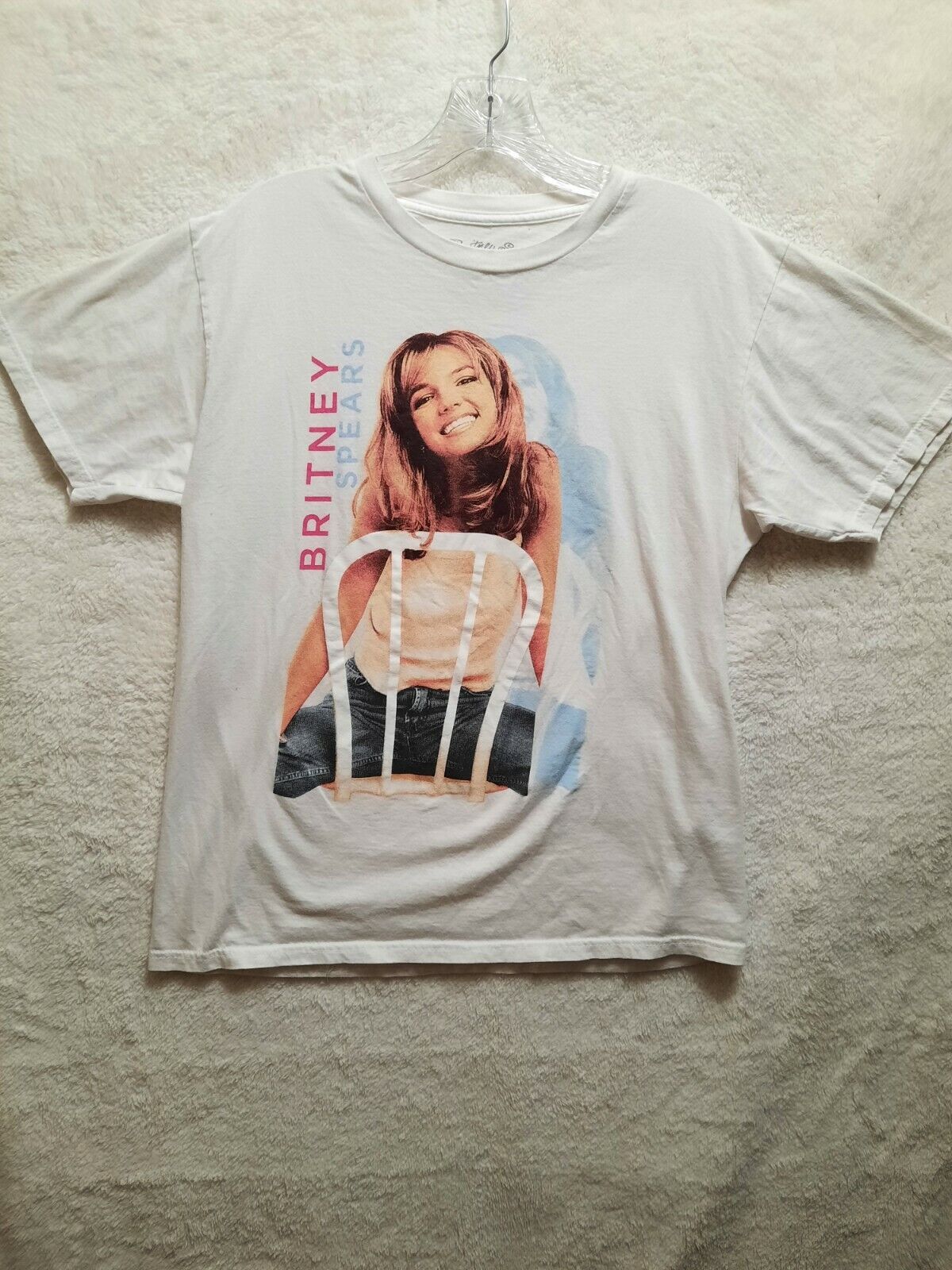 Britney Spears White Classic Vintage Concert T-shirt