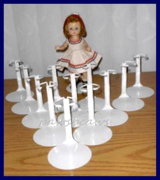 One Dozen 12 Kaiser 2001 Doll Stands For 8" Madame Alexander Ginny Riley
