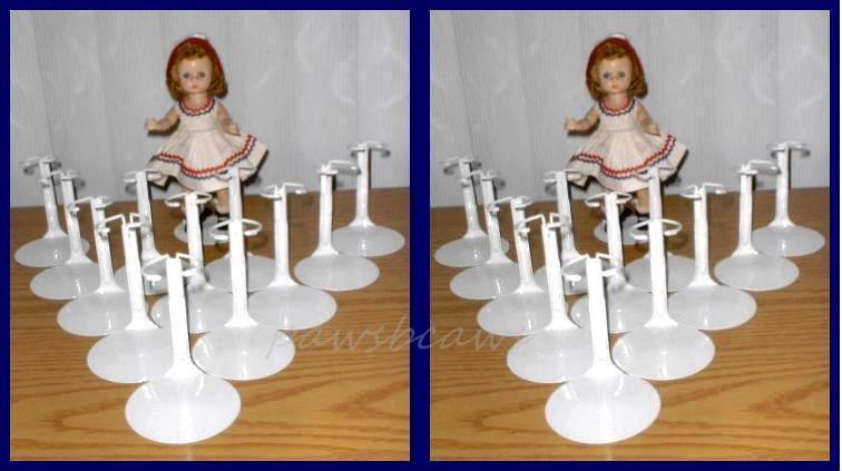 2 Dozen 24 Kaiser #2001 Doll Stands For 8" Madame Alexander Ginny Riley