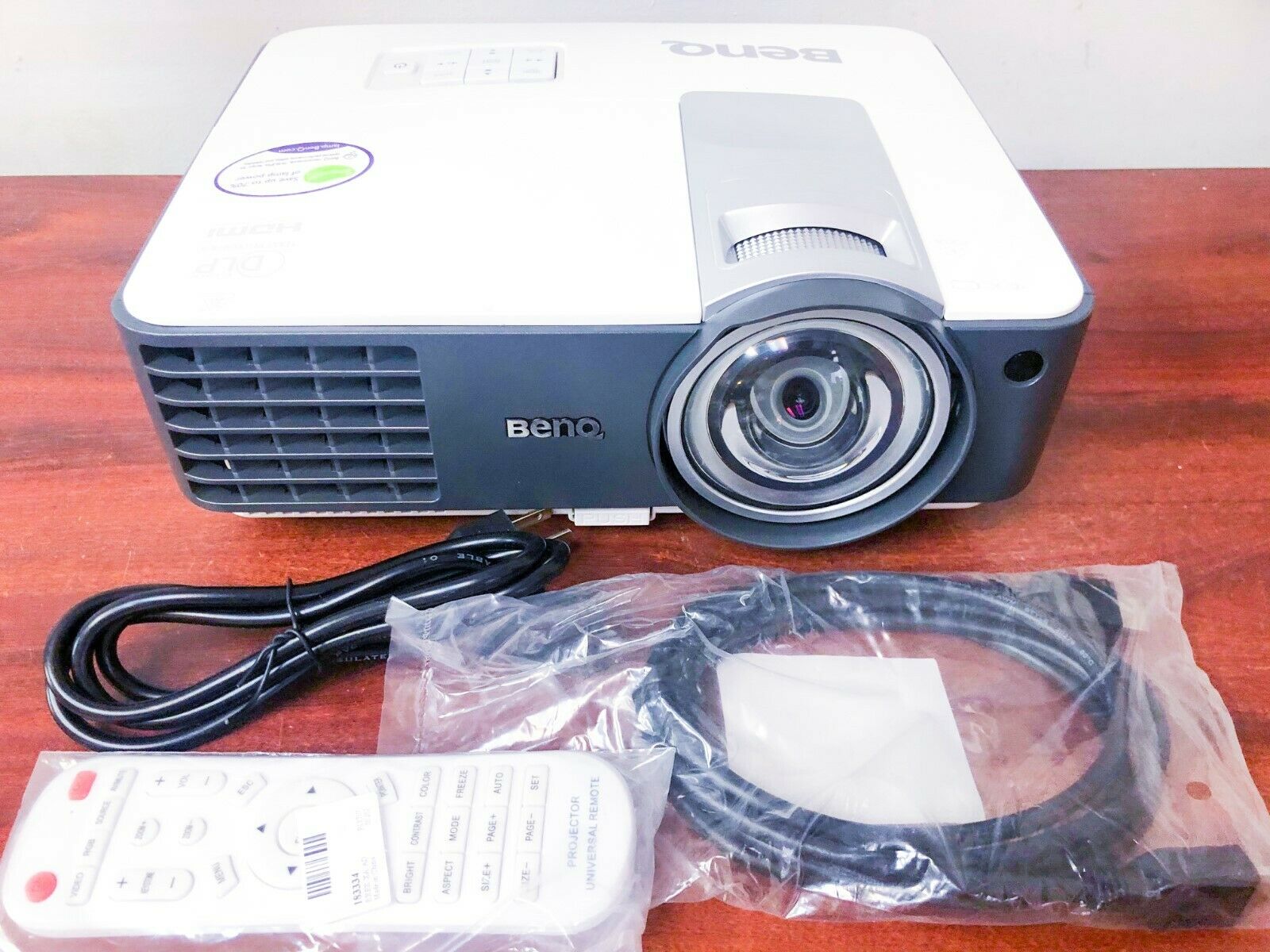 Benq Mx819st 1080p/60 Short-throw Hdmi Projector 3000 Lumen W/remote 500 Hr Only