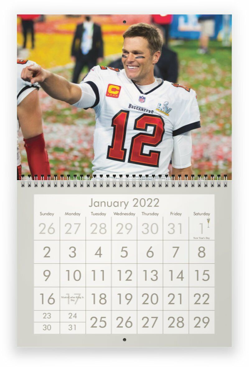 Tom Brady 2022 Wall Calendar Clearance!