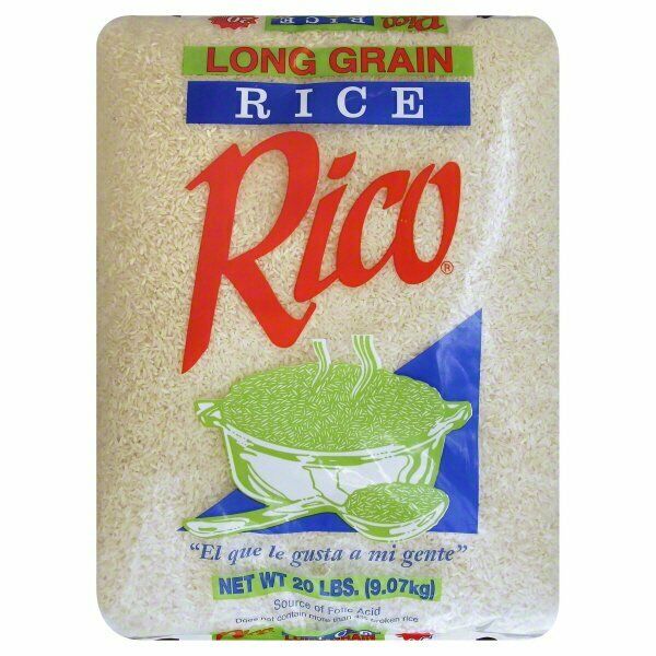 Arroz Rico Long Grain Rice 20 Lbs