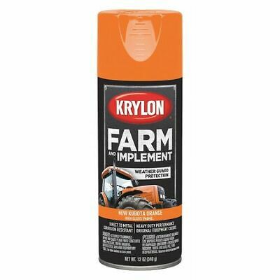 Krylon K01954000 Spray Paint, Kubota Orange, High Gloss, 12 Oz.