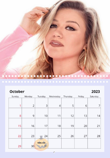 Kelly Clarkson 2023 Wall Calendar