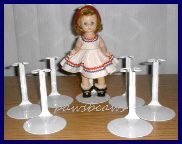 6 Kaiser Doll Stands for 8
