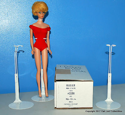 1 Dozen 12 Kaiser 2201 White 11.5"-12.5" Barbie Mattel Jem & Other Doll Stands