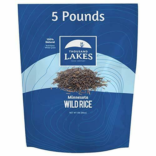Thousand Lakes Minnesota Grown Wild Rice - Bulk - 5 Pounds | 100% Wild Rice |