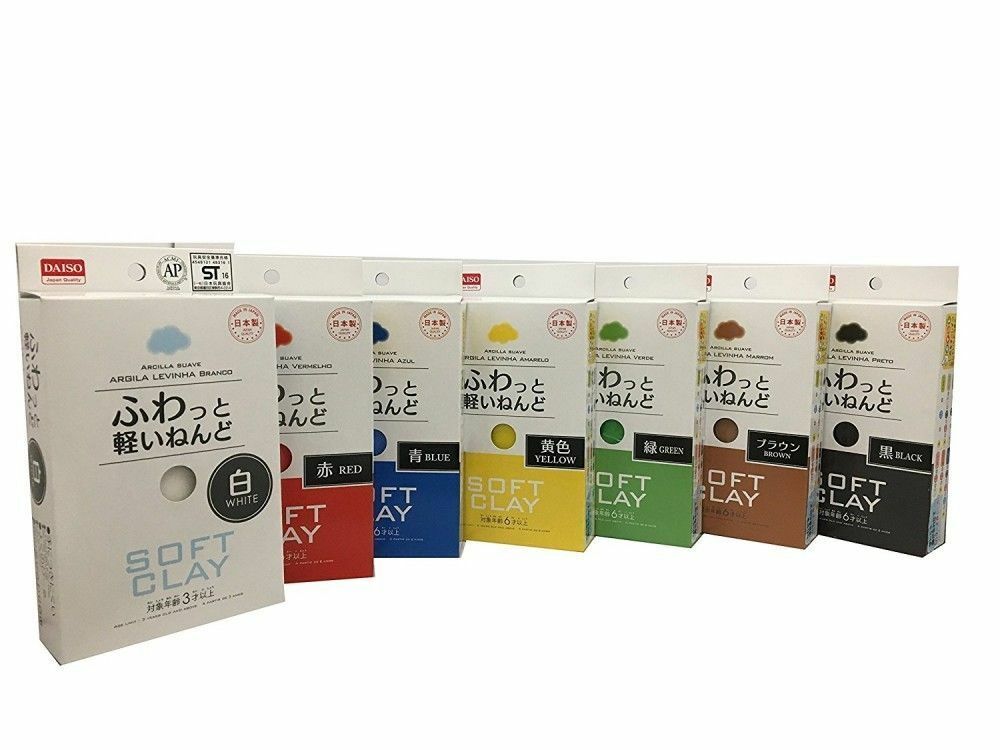 Daiso Japan Soft Clay 7 Color  Made In Japan Shipping From Japan