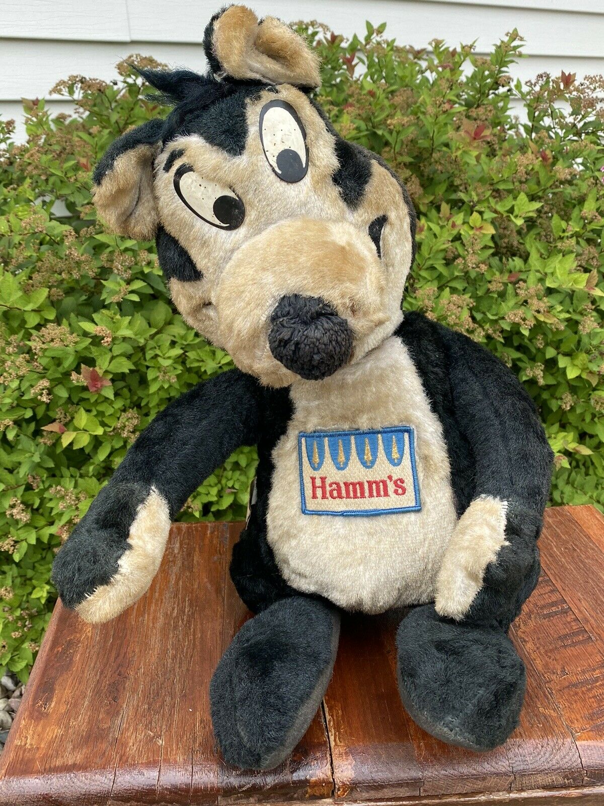 Vintage Hamms Beer Plush Stuffed 18" Bear W/ Patch By Fable Toy Co